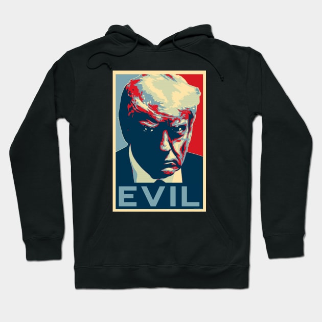 Trump Evil Mugshot - by-CH3Media Hoodie by CH3Media